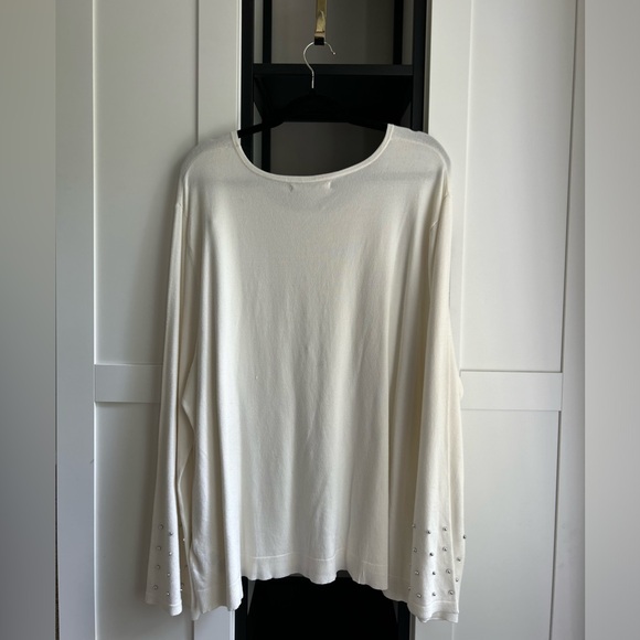 BRAND NEW! Sweater winter white (color). By Emaline Woman size 3x. - Picture 2 of 3